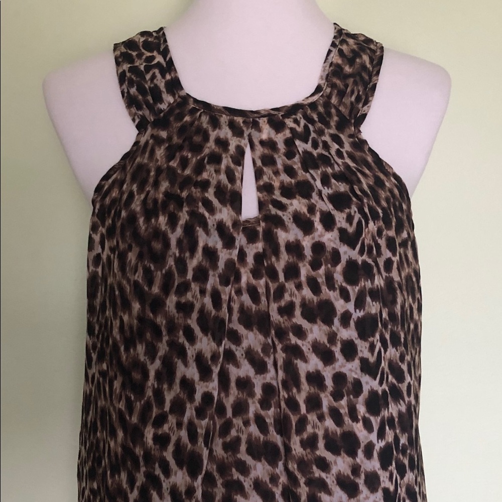 Women’s Skies Are Blue Leopard Print Top, Size M